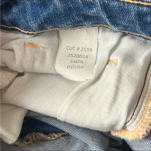 NWT L'AGENCE Straight Leg Distressed Denim Ankle Crop Raw Fray Hem Slim Jeans 25 - Picture 8 of 9